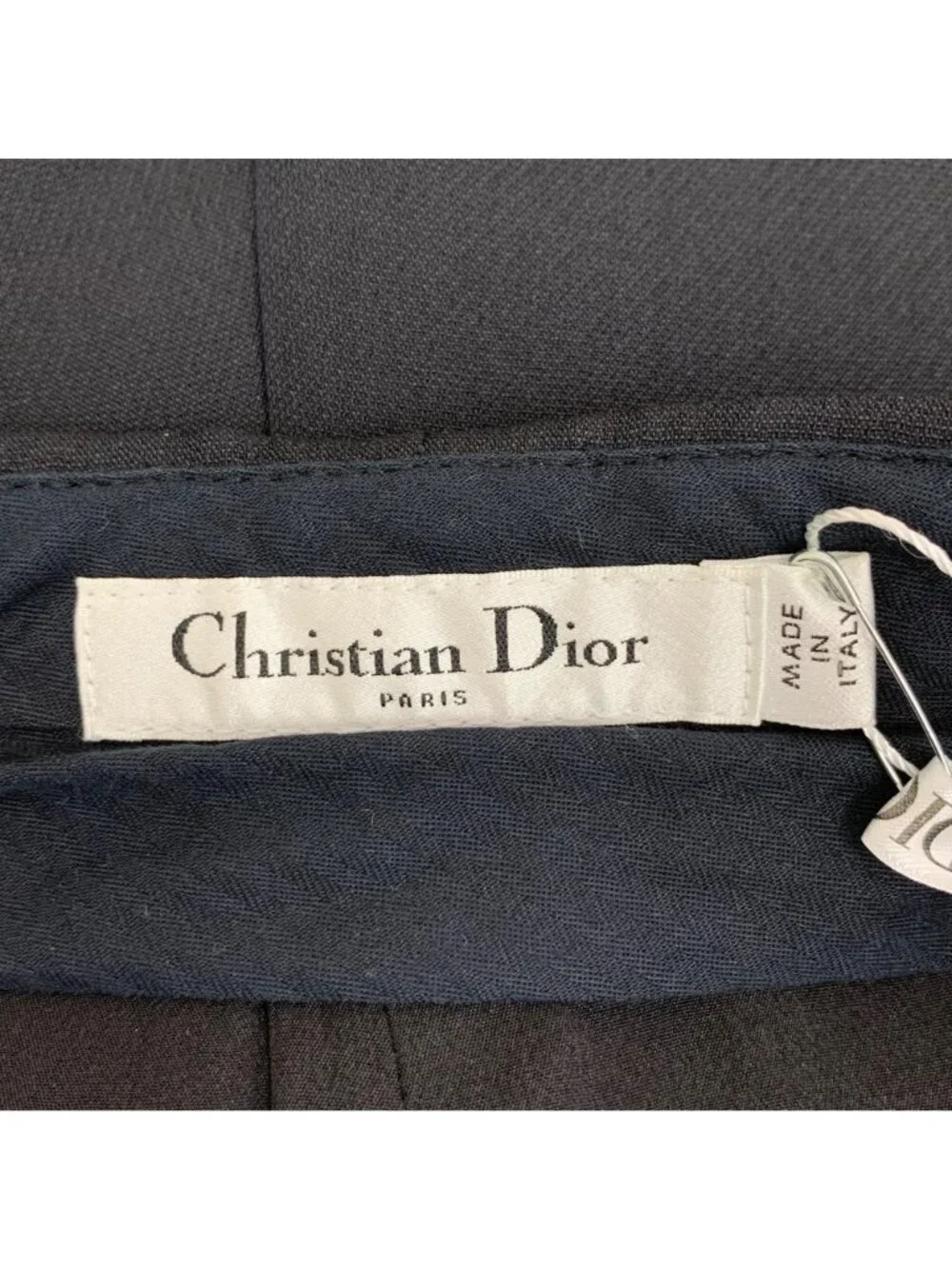 Dior Black Wool Single-Button Casual Shorts